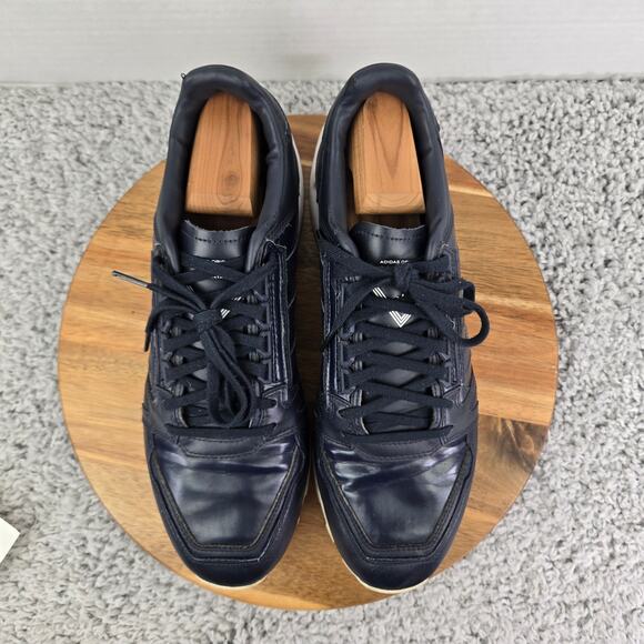 Adidas Originals White Mountaineering Racing 1 Blue Leather Sneaker Mens 10.5 - Picture 5 of 16